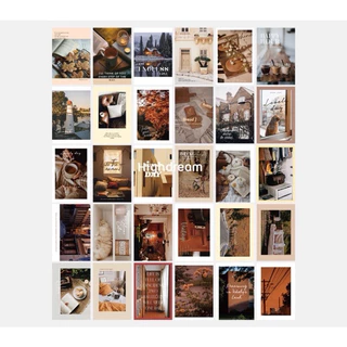 พร้อมส่ง❤️(ฟรีสติ๊กเกอร์**) การ์ดแต่งห้อง โปสเตอร์ รูปติดผนัง โปสการ์ด รูปแต่งห้อง ของแต่งบ้าน