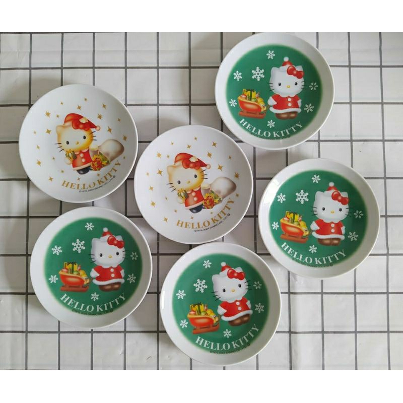 Kitty จานขนมเซรามิค ลายน่ารัก ใหม่