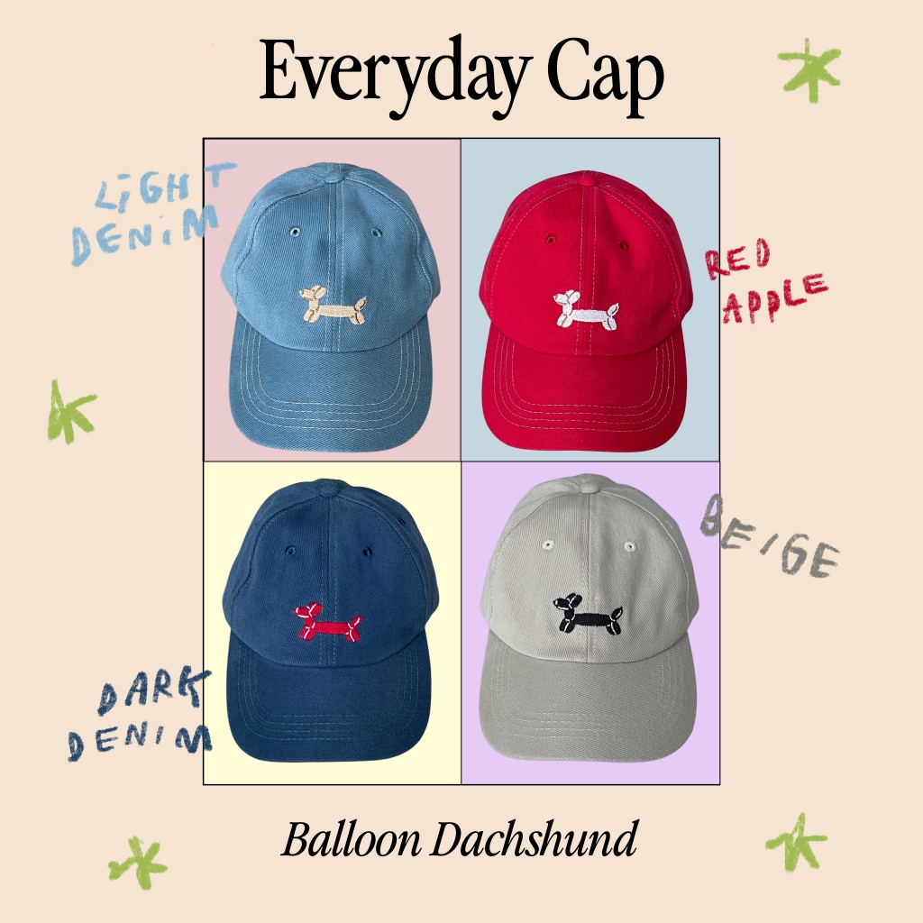 🚨New In! Kudsun Official - Balloon Dachshund Everyday Cap