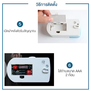【ออด】ออดไร้สาย กริ่งประตู มี 36 เสียงเรียก เปลี่ยนเสียงได้ ติดตั้งสะดวก กระดิ่งไร้สาย กริ่งประตูบ้าน Wireless Doorbell