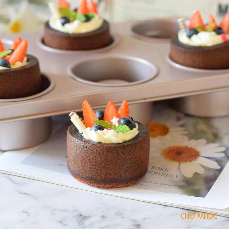 พิมอบพ์เค้ก พิมพ์มัฟฟิน พิมพ์อบเค้กลาวา 6 หลุม chefmade bowl maker wk9051