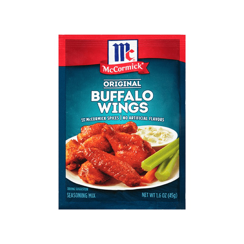 F/w  mccormick buffalo wings 45 กรัม ผงหมักปีกไก่ บัฟฟาโลว์ นำเข้าจากอเมริกา🇺🇸fl