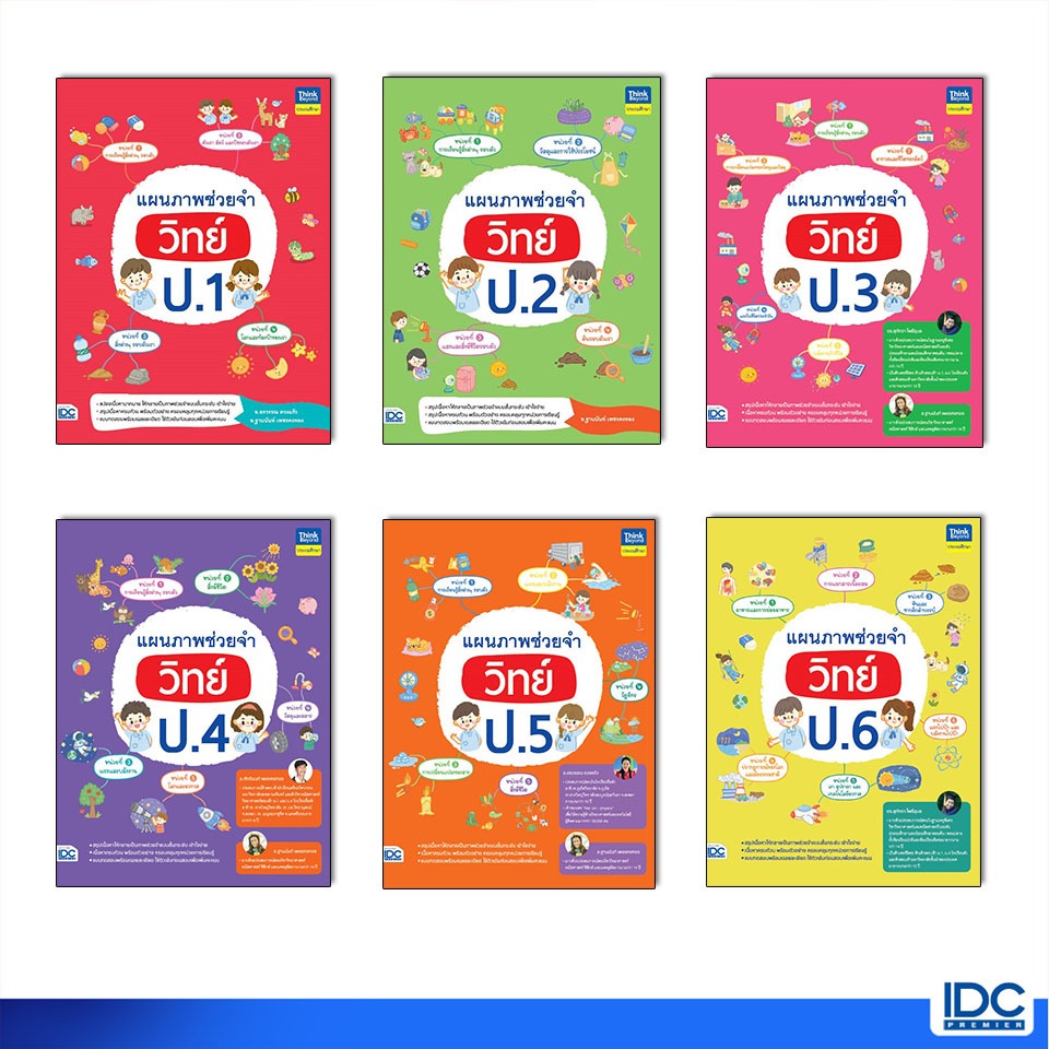 Thinkbeyond Book(ธิงค์บียอนด์ บุ๊คส์)หนังสือ แผนภาพช่วยจำ วิทย์ ป.1-ป.6 (แยกเล่ม)