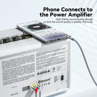 Essager แจ็ค3.5สายเคเบิล RCA RCA สายออดิโอ3.5มม. แจ็คเพื่อ2RCA ตัวแยกสายเอยูเอ็กซ์ตัวผู้สำหรับลำโพง DVD คอมพิวเตอร์ทีวี