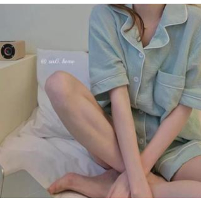 🔥(ราคาถูกที่สุด)  สไตล์ญี่ปุ่น-เกาหลี，ชุดนอนผู้หญิง， ชุดนอนผู้หญิง， ผ้าฝ้ายเนื้อนุ่ม， ขาสั้น+เสื้อ，M-2XL - รูปที่ 2