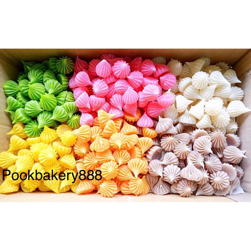 อาลัวใหญ่ 6สี   น้ำหนักเนื้อขนมล้วนๆ 2กิโลกรัม