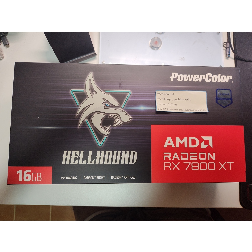 [มือสอง] Powercolor Hellhound 7800XT (16GB)