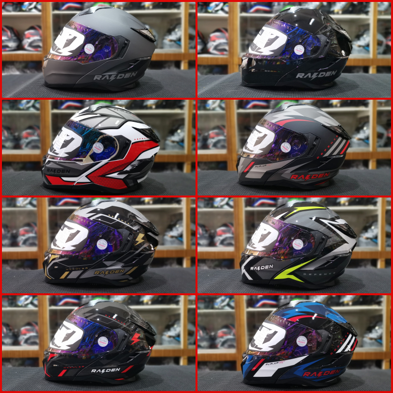 RAIDEN รุ่น DEFENCE ยกคาง มีแว่น 2 ชั้น