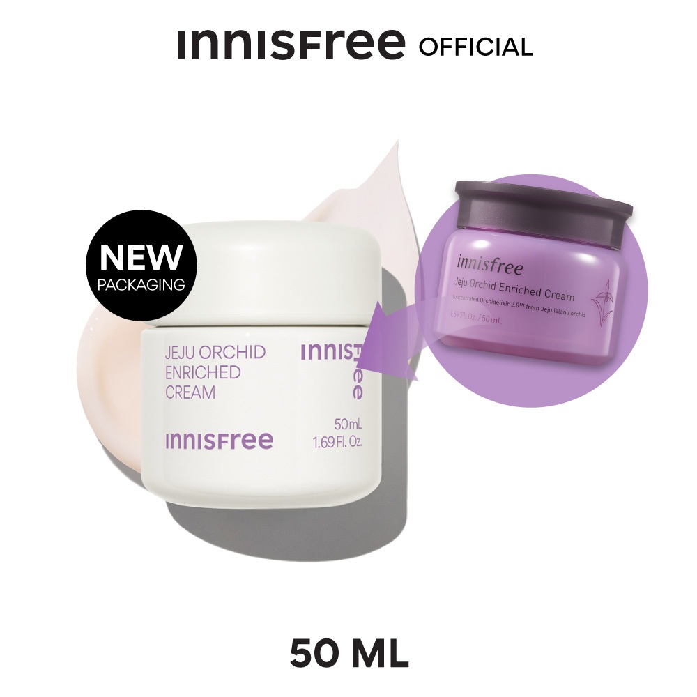 Innisfree orchid enriched cream 50ml อินนิสฟรี ออร์คิด ครีม 50 มล. ครีมยกกระชับผิวสำหรับผู้เริ่มมีริ้วรอย