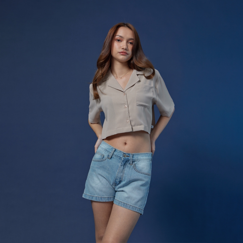 Billings by Khaki Bros. - Top Shirt - เสื้อเชิ้ตแขนสั้น ทรง Loose fit BL23S001