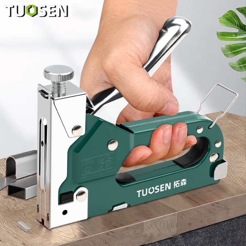 TUOSEN แม็กซ์ยิงบอร์ด เครื่องยิงแม็ก แม็กเย็บกระดาษ ตัวยิงอเนกประสงค์ 3in1 เครื่องยิงบอร์ด สำหรับยิงไม้.