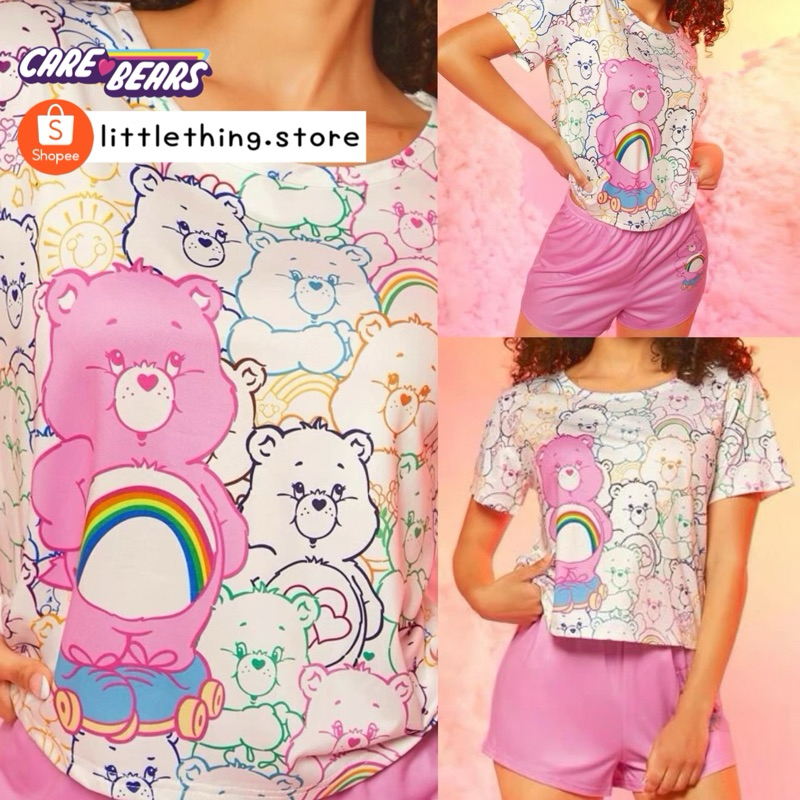 Care Bears แท้💯 ชุดนอน เสื้อ+กางเกง แคร์แบร์ การ์ตูน หมี พร้อมส่ง✨