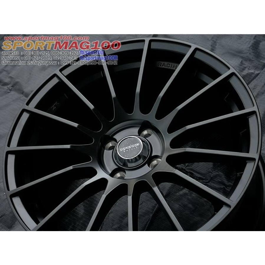 ล้อแม็กซ์ RS05RR สีดำด้าน 7.5-17นิ้ว 4รู100 ET40 [18909]