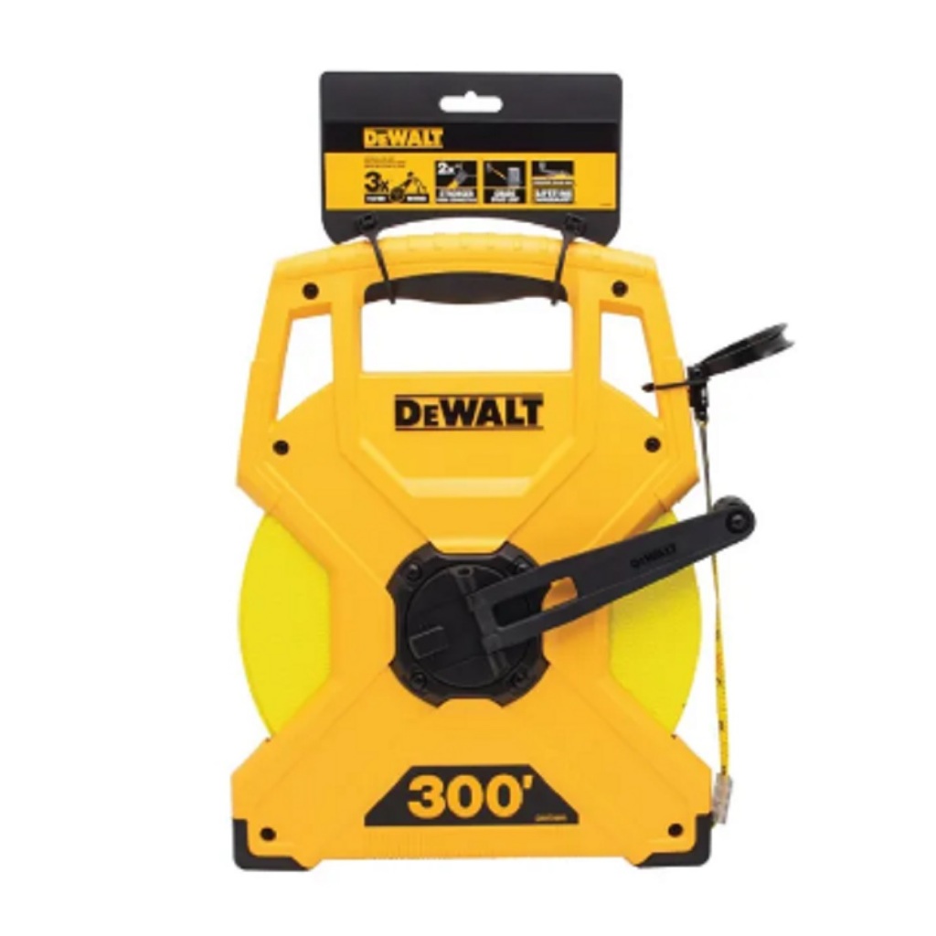 เทปวัดไฟเบอร์กลาส DEWALT รุ่น DWHT34066 ยาว 30 เมตร / DWHT34067 ยาว 100 เมตร