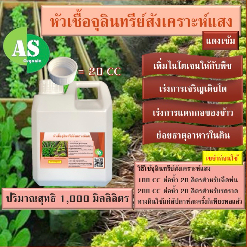 จุลินทรีย์สังเคราะห์แสง 1,000 มิลลิลิตร
