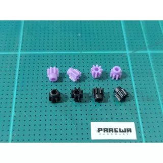 (4ชิ้น) เฟืองมอเตอร์ 8ฟัน - Mini4WD 8T Plastic Pinion Gear (4 pcs.)