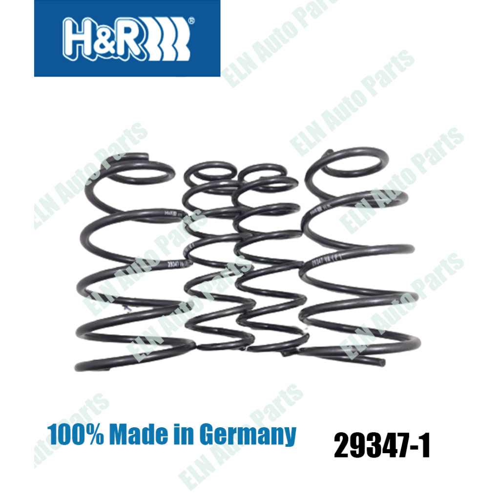 H&amp;R สปริงโหลด (lowering spring) เปอโยต์ PEUGEOT 307 type3 1.7-2.0i ปี 2001 เตี้ยลง 35 มิล