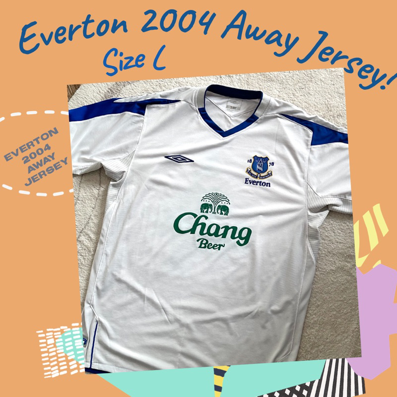 เสื้อ Everton Away shirt 2004/05 (*ของแท้💯 Sponsored by Chang)