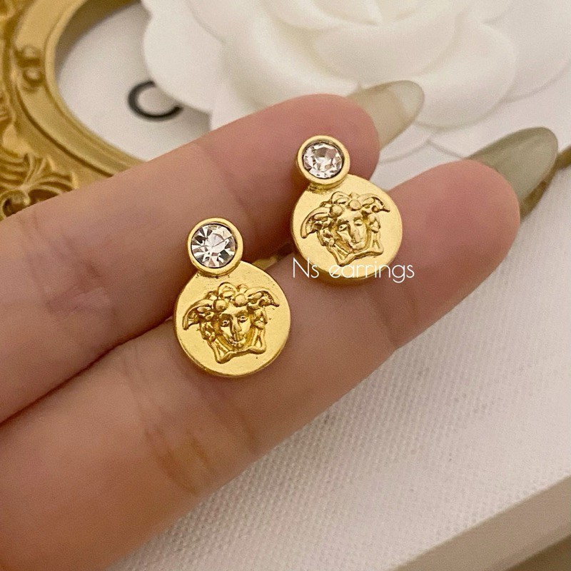 NS.EARRINGS | NS0460 - CRYSTAL MEDUSA EARRINGS