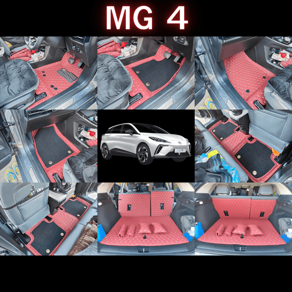 พรมMG รุ่น พรมMG4 พรมหนังภายในรถยนต์ 6D 7D เข้ารูป ตรงรุ่น เต็มคัน (แจ้งรหัสสีหรือเบอร์ในแชทให้แอดมินครับ)