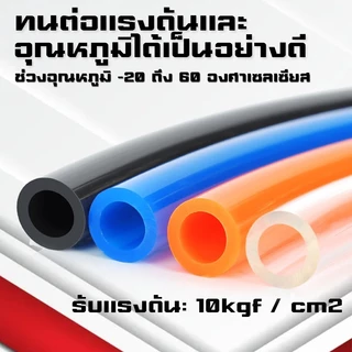 สายPU สายลม สายพ่นหมอก พ่นหมอก ขนาด 2.5,4,5,6,8mm คุณภาพสูง ตัดแบ่งขายเป็นเมตร