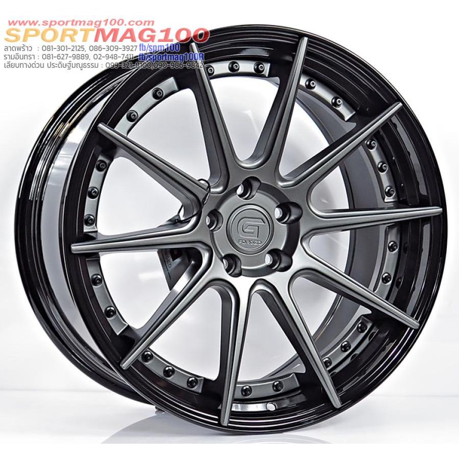 ล้อแม็กแท้2ชิ้น G-Forged GF02 5รู113 สีTitaniumGreymattGlossBlack ET40-40 F8.5 R9.5-20นิ้ว