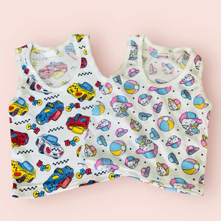 (เซ็ท4ตัว)เสื้อกล้าม เสื้อแขนกุด เสื้อเด็กแรกเกิด เด็ก1,2,3ขวบ