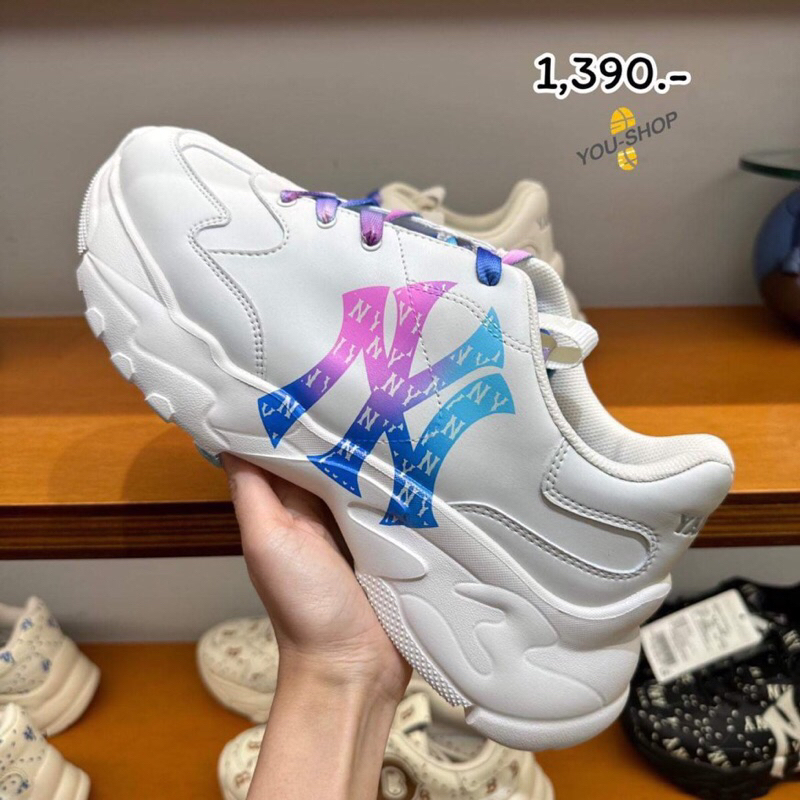 รองเท้าผ้าใบNYไซส์36สีรุ้งแท้Outlet