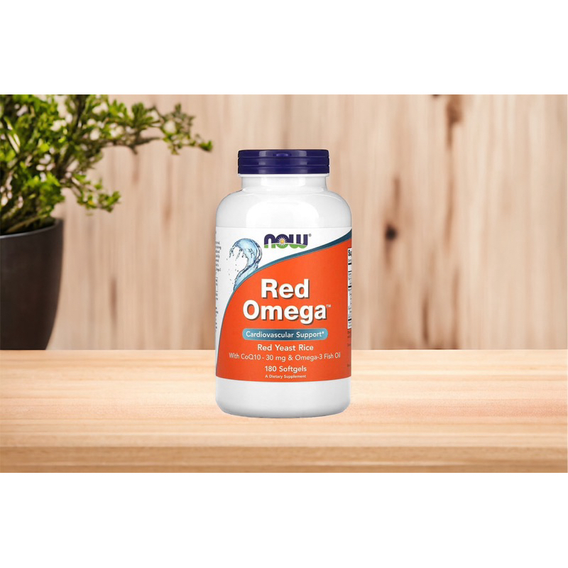 NOW Foods, Red Omega, Red Yeast Rice with CoQ10, 180 Softgels