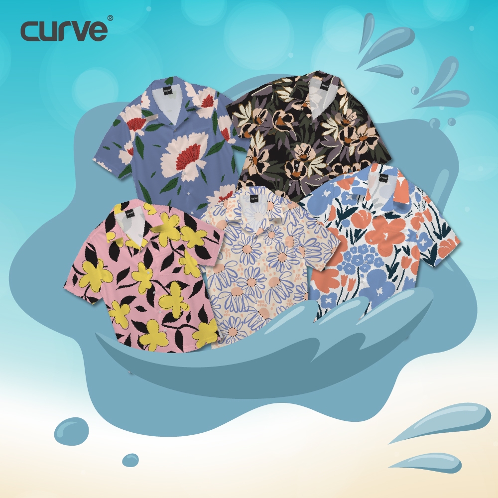 CURVE เสื้อฮาวายลาย SUMMER สงกรานต์