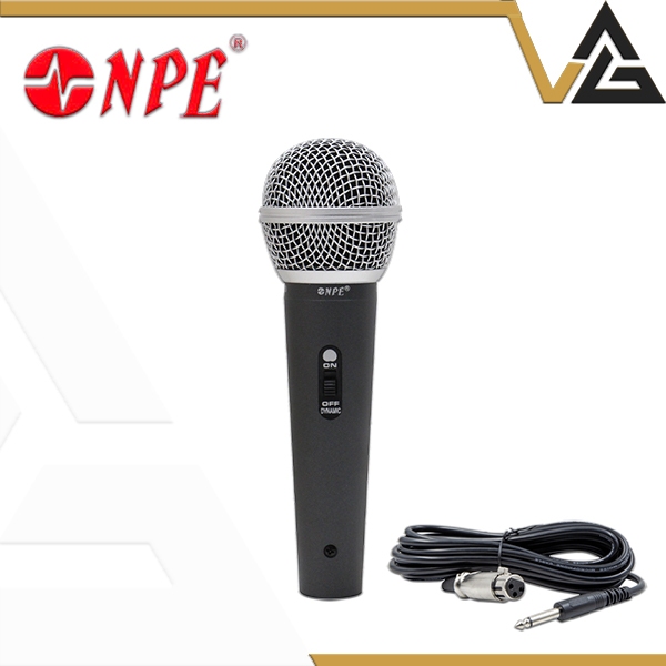 NPE DL680 ไมโครโฟน Wired Vocal Microphone ไมค์ร้องเพลง ไมค์ ไดนามิค มีสวิต พูดสัมมนา สายไมค์โครโฟน