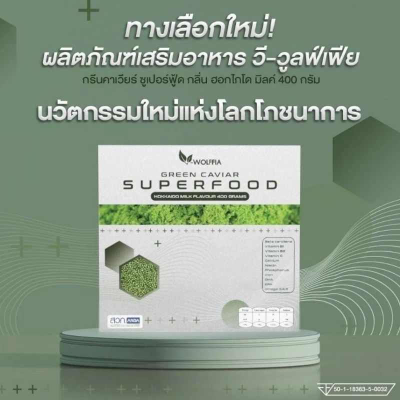 🌿SUPER  FOOD * V-WOLFFIA โปรตีนจากพืช (ไข่ผำ) นวัตกรรมด้านสารอาหาร🌿