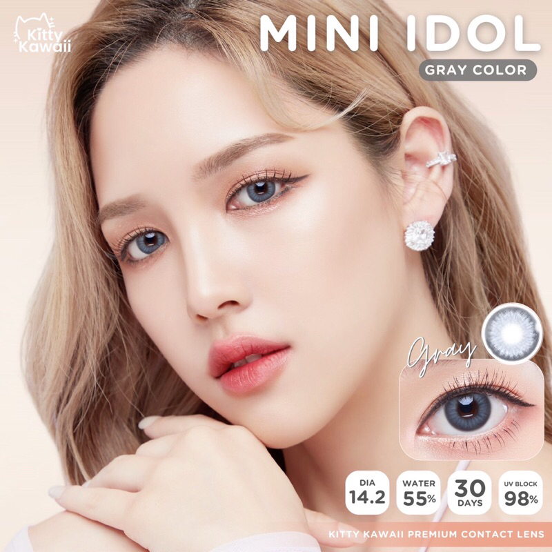 รุ่นใหม่📌 คอนเเทคเลนส์ คิตตี้คาวาอิ kittykawaii mini idol (dia 14.2)