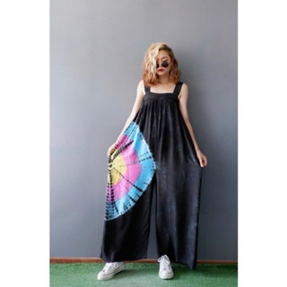 จั้มสูทมัดย้อมผ้าสปัน