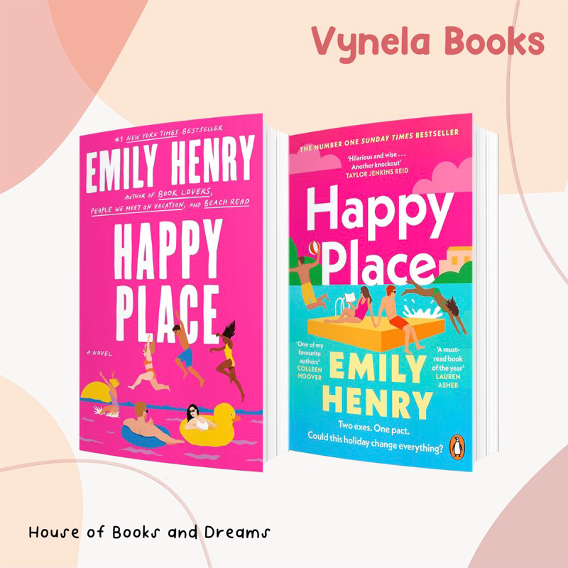 VYNELA (หนังสือภาษาอังกฤษ) HAPPY PLACE (US/UK EDITION) — EMILY HENRY (ผู้แต่ง BEACH READ, PEOPLE WE 