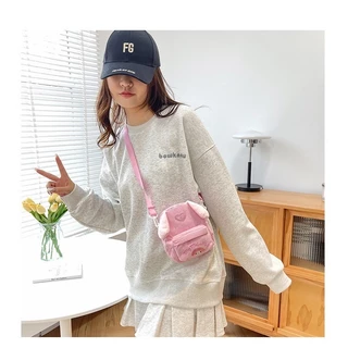 (พร้อมส่ง)Su158กระเป๋าสะพายไหล่ ผ้าลูกฟูก ขนาดเล็ก ลายการ์ตูนสุนัขน่ารัก สําหรับเด็กผู้หญิง