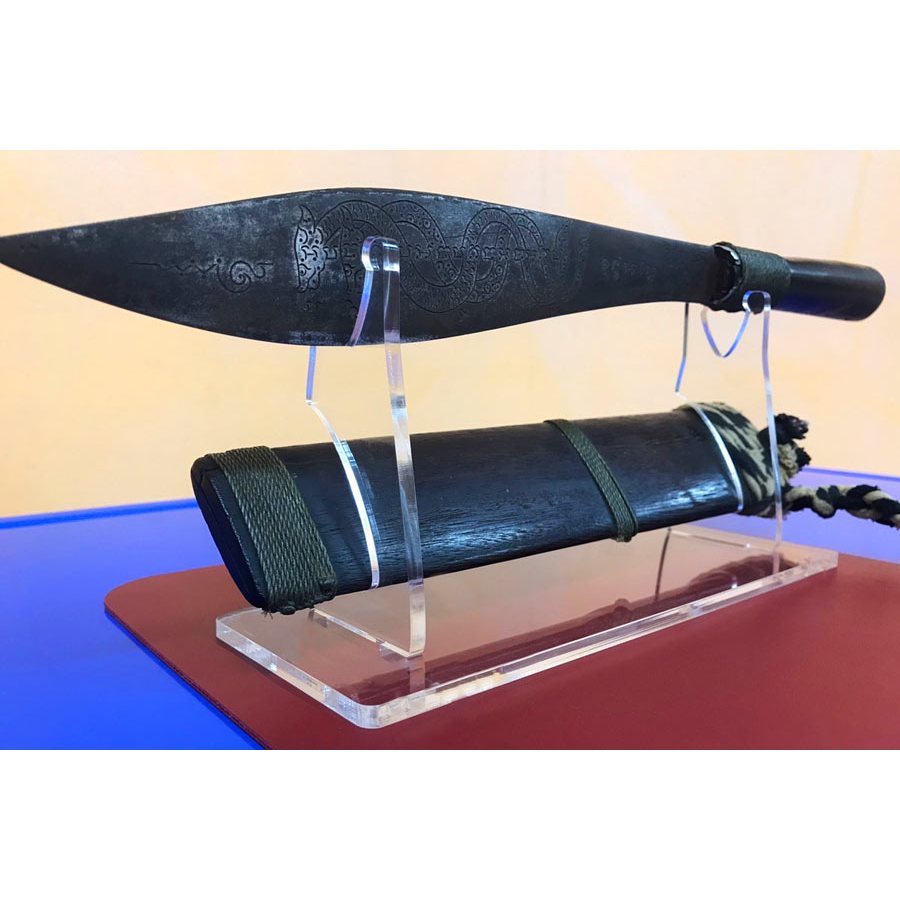 ฐานวางมีด แท่นวางมีดหมอ สำหรับมีดยาวรวมฝัก 12-15 นิ้ว Knife stand(เดี่ยว)
