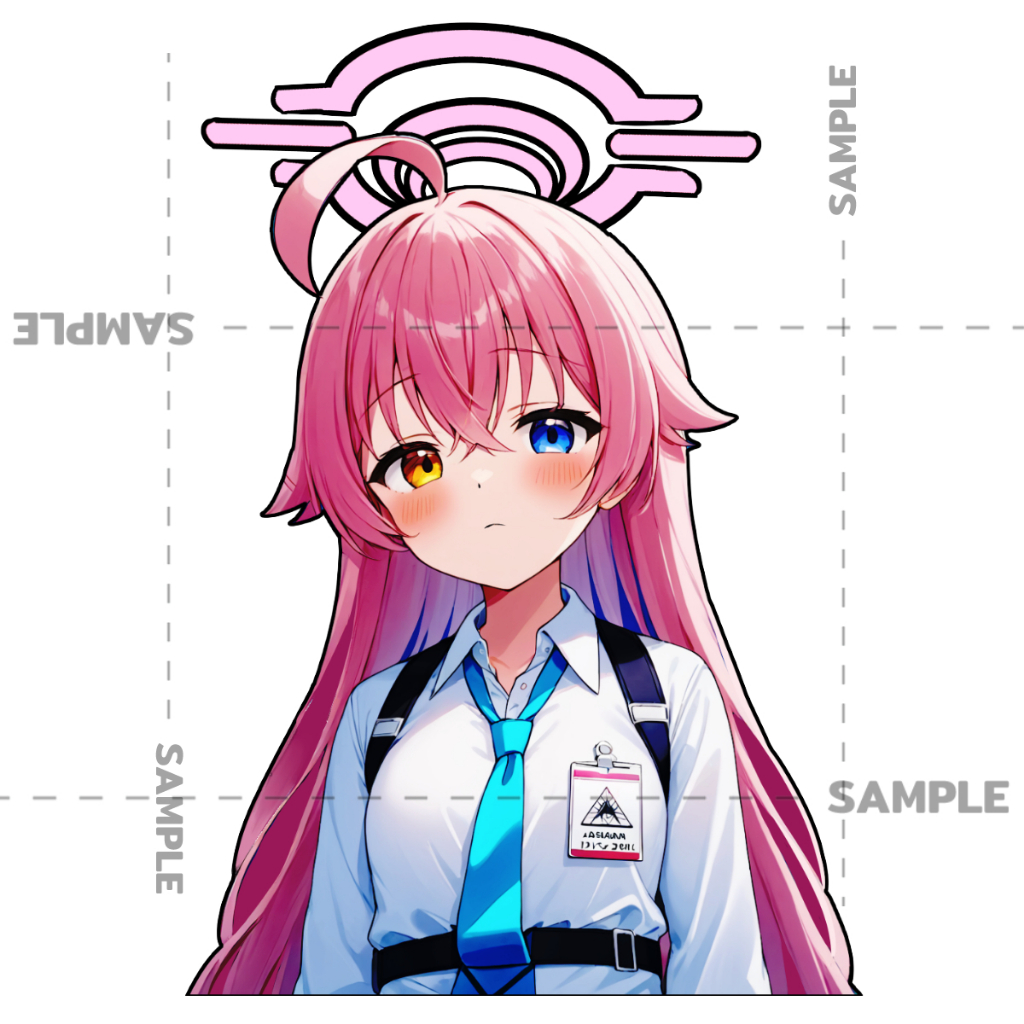 Hoshino Blue Archive สติ๊กเกอร์ 2 แผ่น Blue Archive Stickers takanashi hoshino ลุงโฮ เวอร์ 2 สติกเกอ