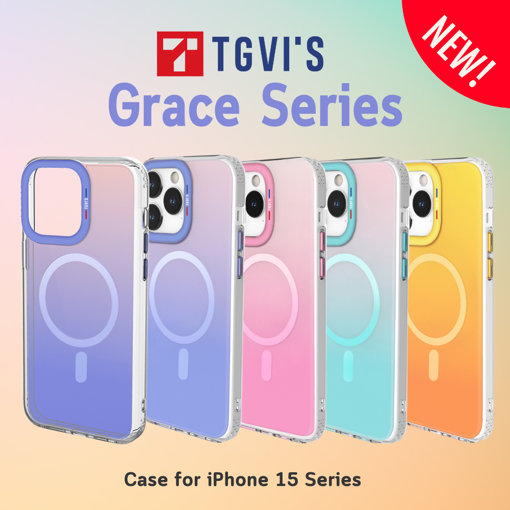 TGVI'S GRACE SERIES เคสกันกระแทก สำหรับ iPhone 15 Series ( 15 / 15 Pro / 15 Promax )