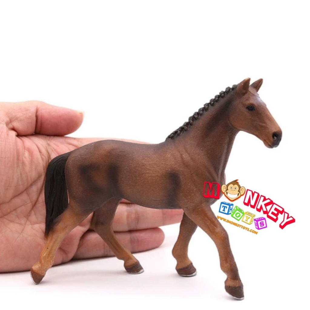 Monkey Toys - โมเดลสัตว์ ม้า ฮันโนเวอร์เรียน แดง ขนาด 14.00 CM (จากหาดใหญ่)