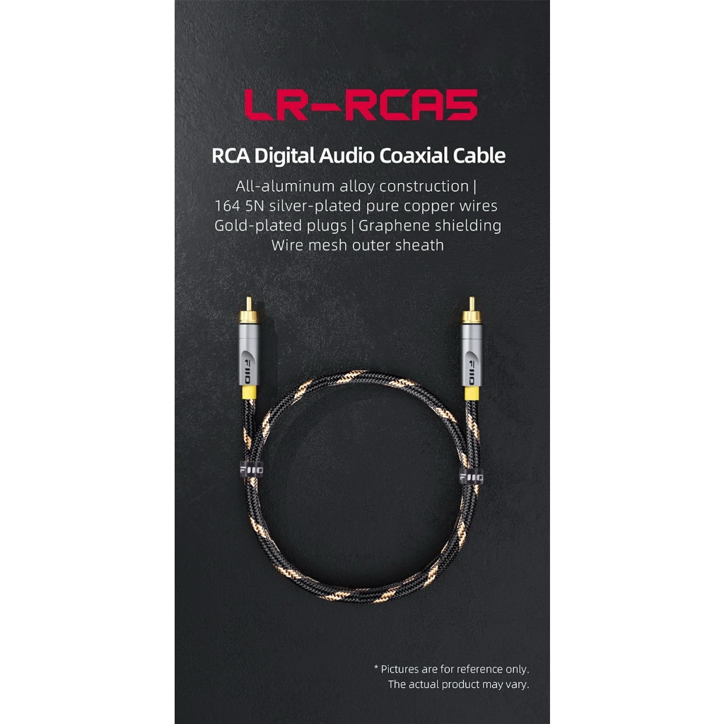 [-ประกันศูนย์ไทย-] FiiO LR-RCA5 สาย RCA Digital Audio Coaxial สำหรับเครื่องเสียง ราคา ถูกที่สุด ดีลบีเคเค แกลเลอรีภาพที่ 2