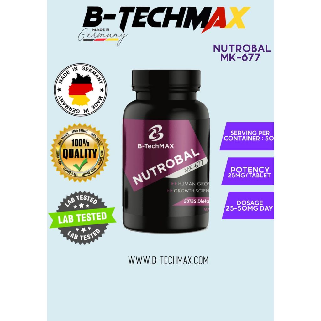 B-TechMax Sarms Ibutamoren MK-677 25mg 50 tabs