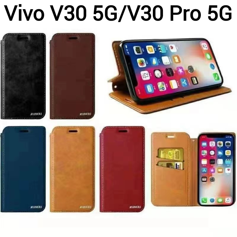 Vivo Y28 4G/V30e 5G/Y28 5G/Y18/Y03/V30 Lite/Y100 5GเคสฝาพับV30 5G/V30 Pro 5Gเคสกระเป๋าเปิดปิดแบบแม่เ