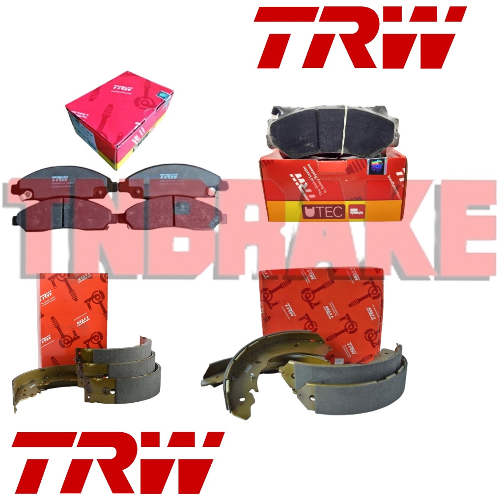 Trw ผ้าเบรค ผ้าเบรกหน้า และก้ามเบรคหลัง Isuzu D-max ดีแมกซ์, Mu-7, Mu-X, Colorado ยี่ห้อ TRW