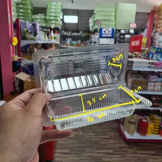 กล่องเหลี่ยมยาว PET ใส TR-06 ( 100 ชิ้น )