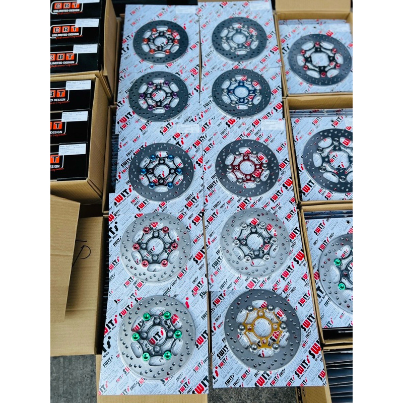 จาน​Swits​(สวิท)​หมุดสแตนเลส​แท้ ขนาด220mm. สำหลับมอไซค์ทุกรุ่น