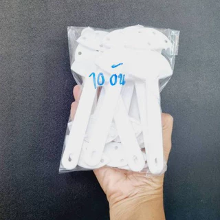 ด้ามพัด 5 ปุ่ม แบบหนา ด้ามจับพัดพลาสติก (1 ห่อมี 10 ชิ้น) ตัวด้ามพัดจะมี 2 ชิ้น ตัวด้ามและฝาปิดสำหรับทำป้ายเชียร์