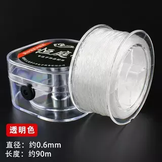 เอ็นยืด เอ็นใส ขนาด 0.6mm 0.8mm อุปกรณ์เสริมงานฝีมือ สำหรำบงาน DIY ใช้ร้อยพวงกุญแจ กำไลข้อมือ