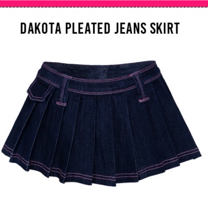 ขาย กระโปรงยีนส์ แบรนด์ WHAT SHE WEAR ไซส์M