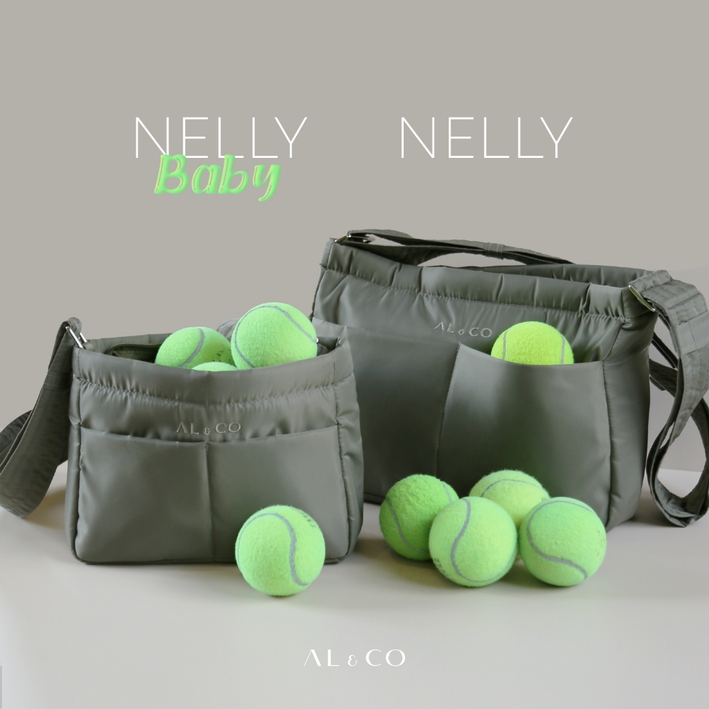 AL&amp;CO | Nelly Baby travel bag in Pewter Green